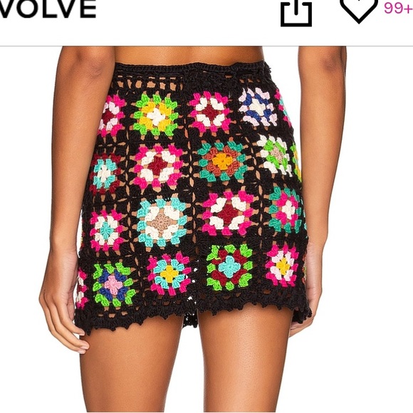 Alix pinho crochet mini skirt - Picture 3 of 8